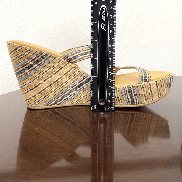 NINE WEST NEW Platform Wedge Sandals Size 8 1/2 M - Picture 15 of 16